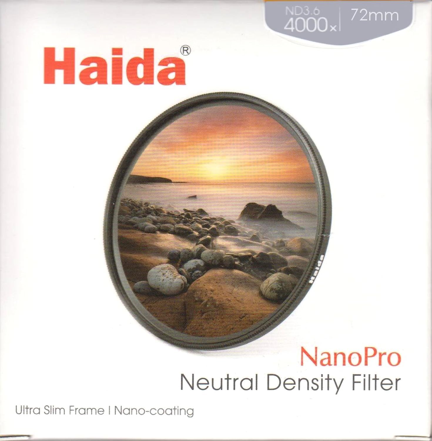 Amazon | Haida NanoPro 72 mm MC nd4000フィルタND 3.6 4000 x 12停止