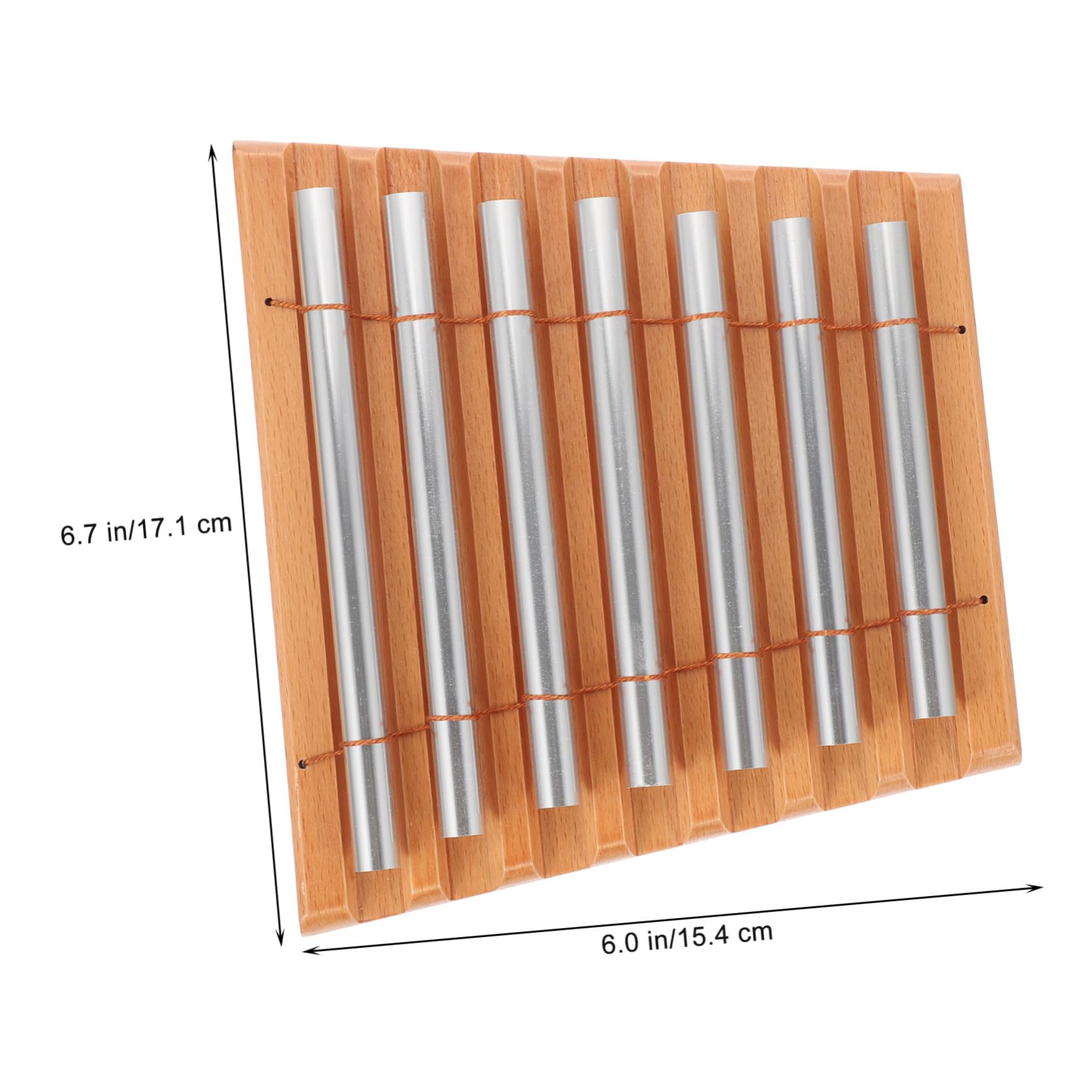 Mikikit Campanelli a Percussione per Ragazzo Ragazza a 7 Toni, Strumento Musicale Educativo in Metallo e Legno, Giocattolo Ricreativo per Scuole e Famiglie, Set per Coordinazione