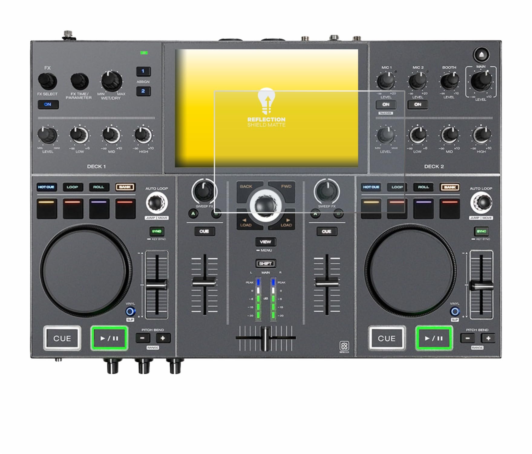 upscreen Anti-Glare Screen Protector Compatible with Denon DJ Prime Go+ – Protection Film Matte