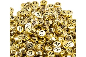 Gold Letter Beads For Jewelry Making