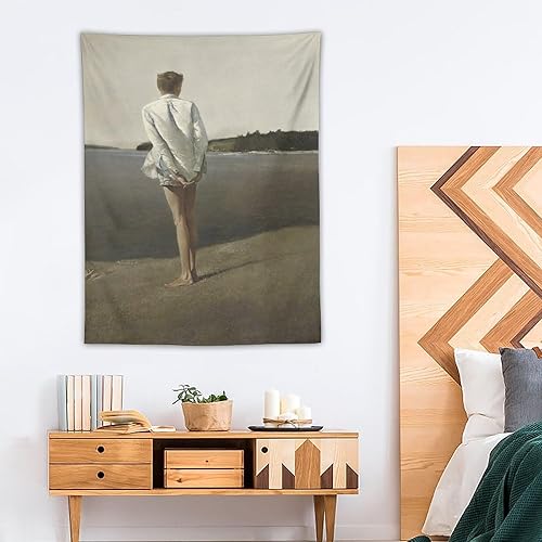 Miniatura 3 de YWVWY Painter Andrew Wyeth Artwork Poster Tapestry Prints Room Aesthetic Wall Art Bedroom Tapestries Walls Bedroom Home Decor 30"x40"