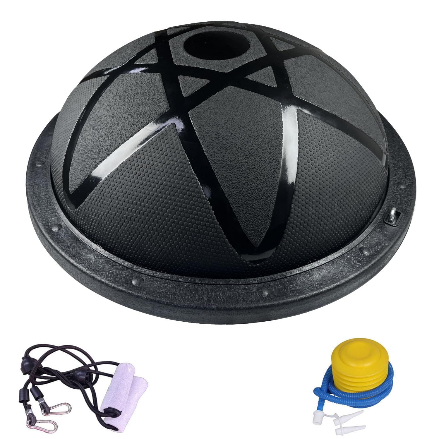 HELEE 1500LBS Half Exercise Ball Trainer-Balance Ball | Core Ball for Exercise-Balance Ball Trainer,Therapy Ball,Full Body Medicine Workout and Yoga&Pilates - for Home Gym Workouts