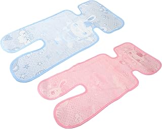 Cool Seat Liner Baby Stroller Liner Pad Seat Cover Universal Cushion Pad 2pcs Summer Seat Mat Seat Suitable for Stroller, Baby Dining Chair, Child Safety Seat