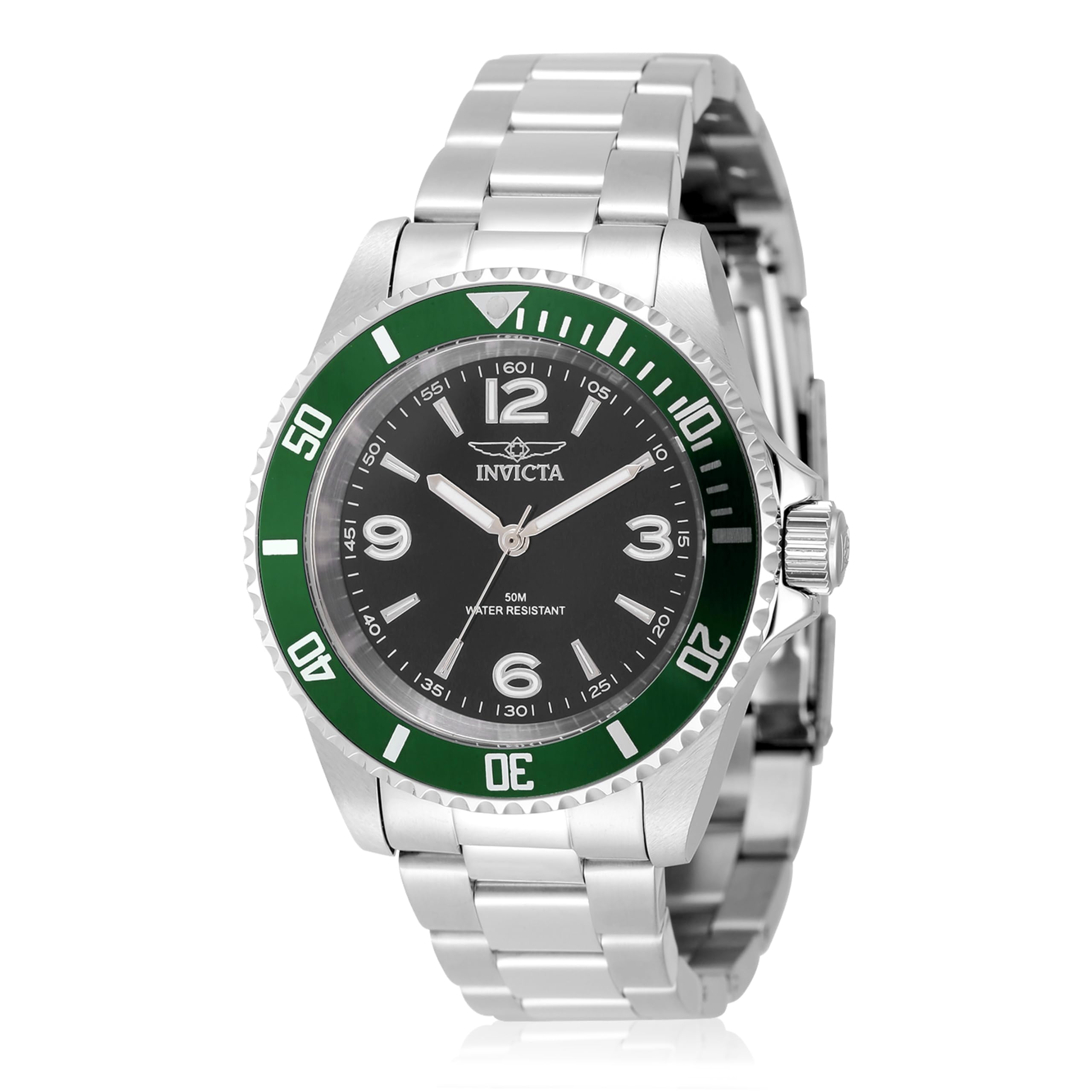 Invicta Specialty Men 40mm Stainless Steel Steel Black dial PC21J Quartz
