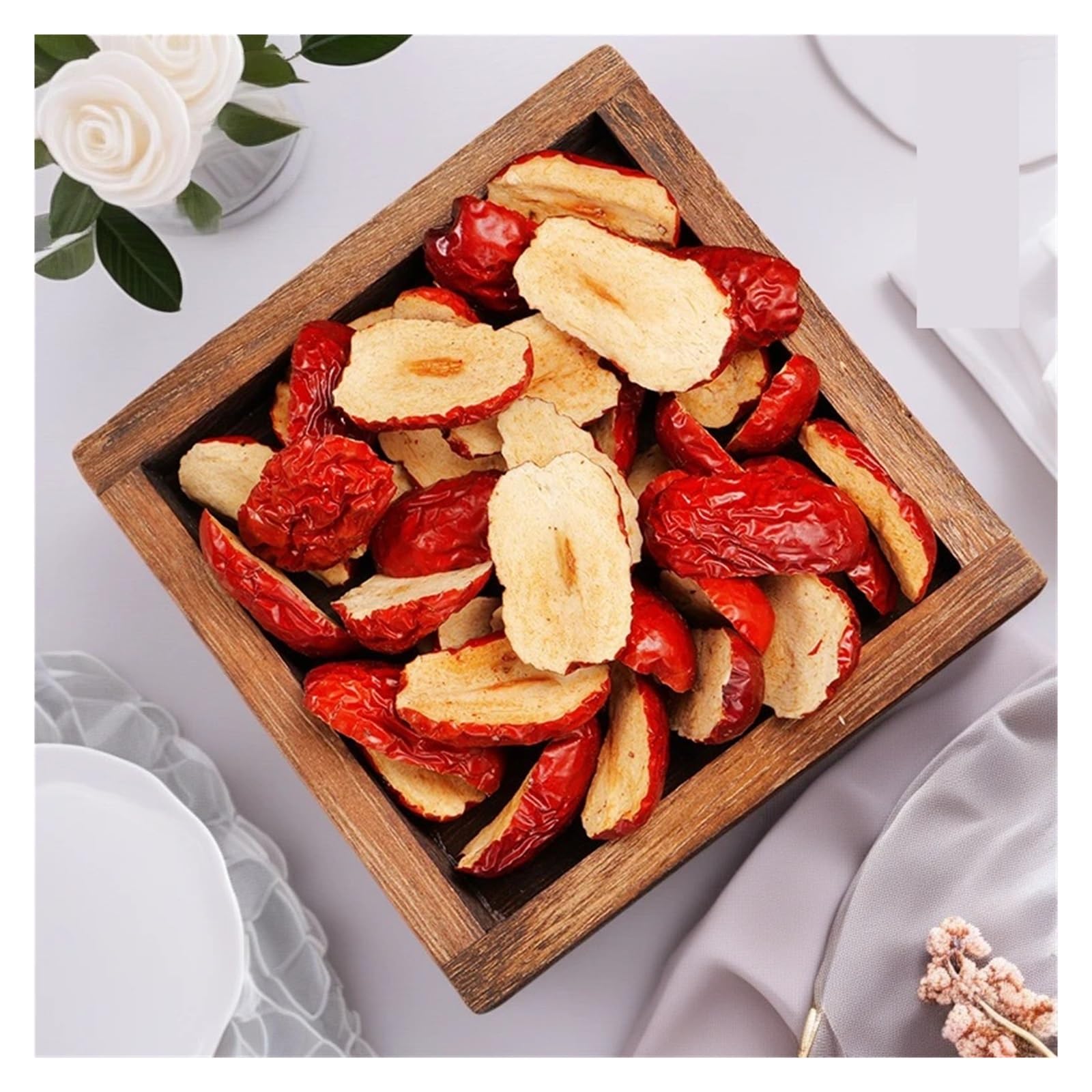 Fette di datteri rossi snocciolati, morbide, gommose e fragranti, perfette for porridge, zuppe, latte di soia o come frutta secca pronta da mangiare(1000g)