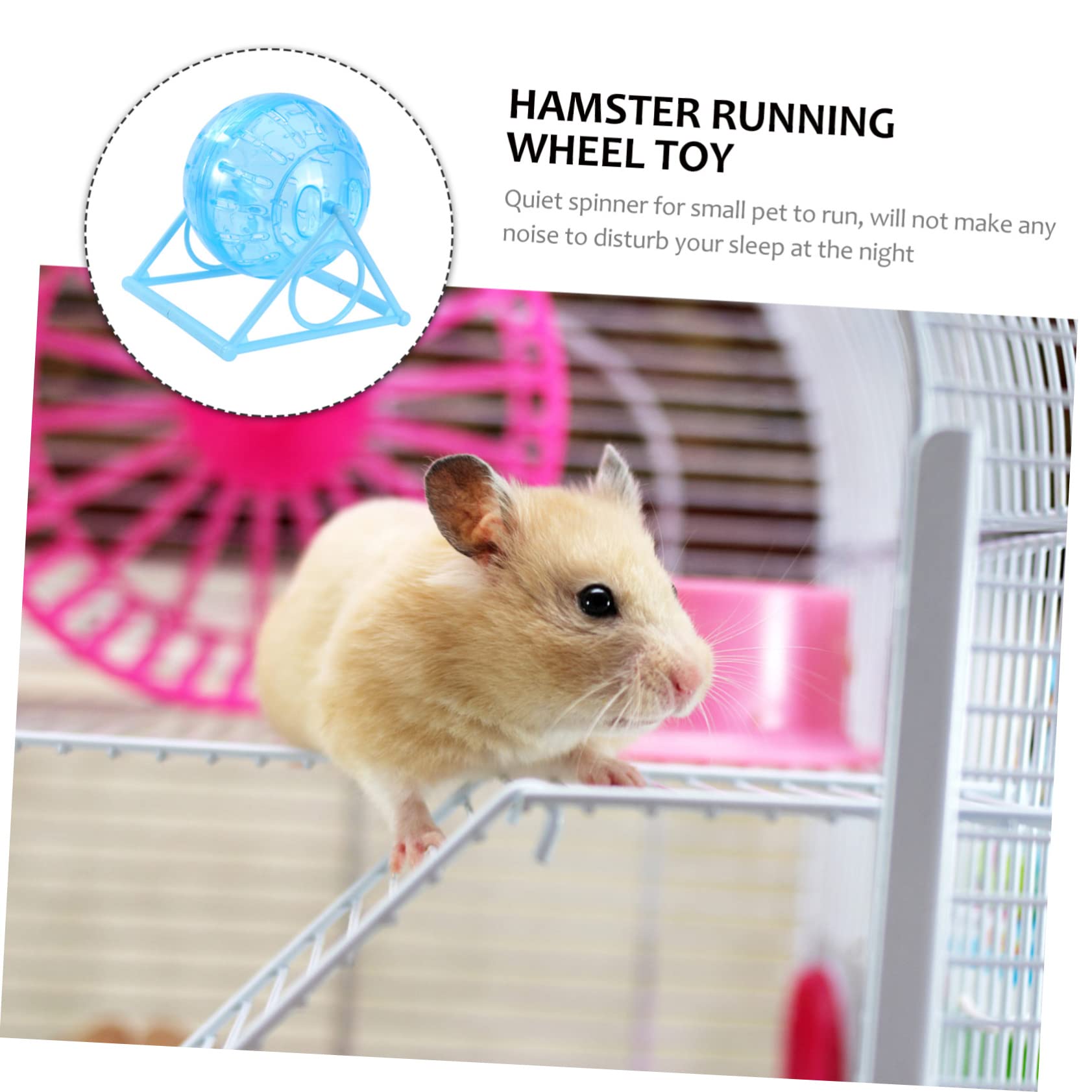 Ipetboom Hamster Laufrad Blau - Leises Übungsrad Für Kleintiere 18cm