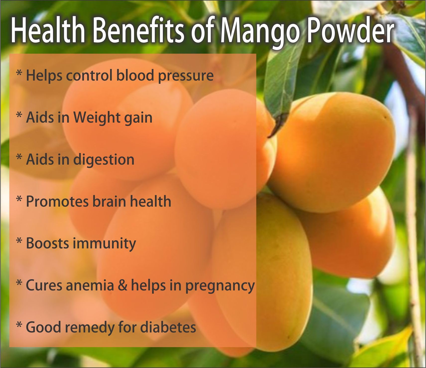 Nimadi Zone Mango Fruit Powder | Dry, No Added Sugars - 100 GM by Nimadi Zone 3