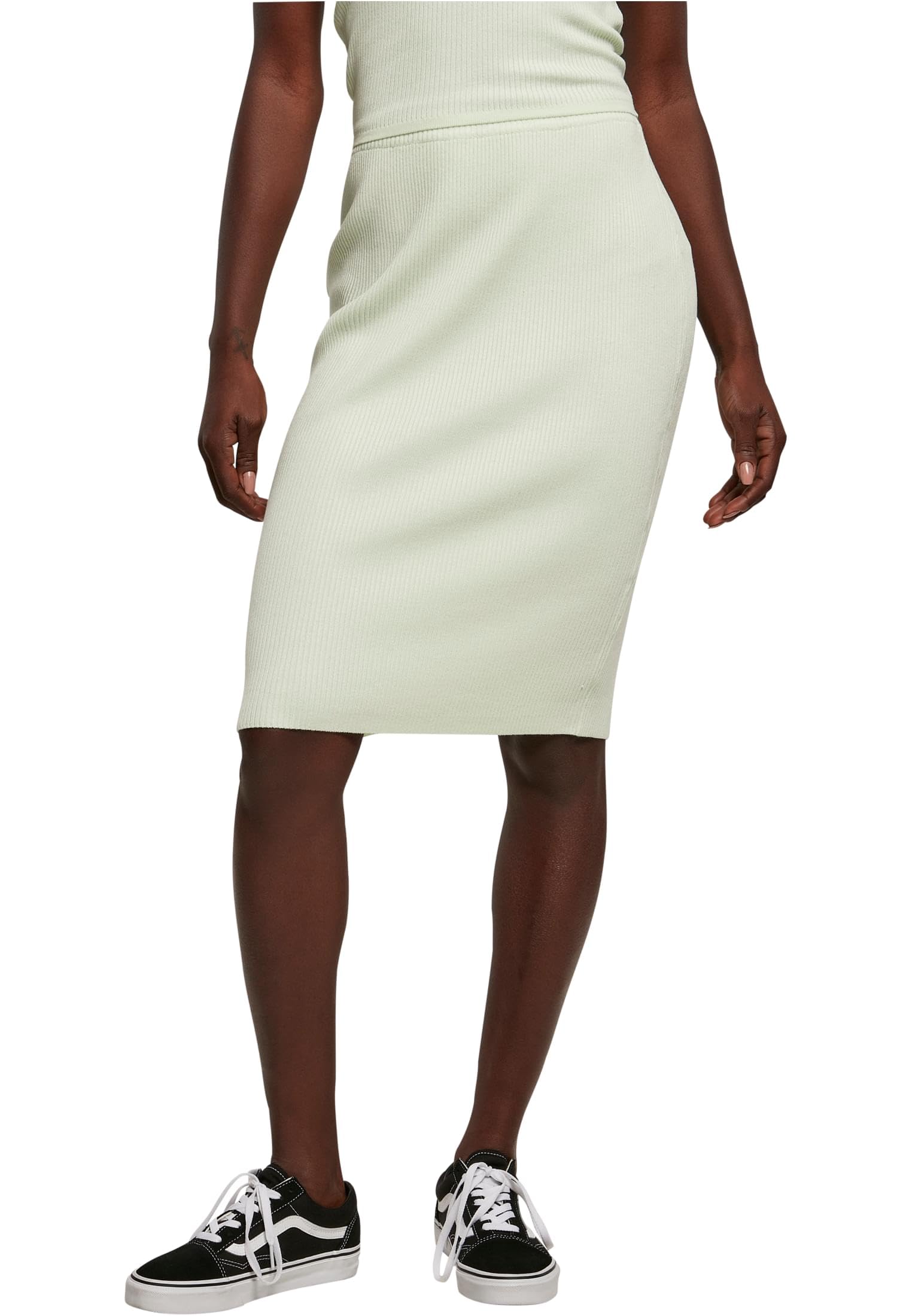 Urban Classics Skirt Kobiety Ladies Rib Knit Midi Skirt