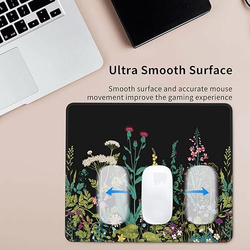 Miniatura 5 de Alfombrilla de mouse negra con cita inspiradora con borde cosido, mantente positivo, trabaja duro y haz que suceda, alfombrilla de mouse