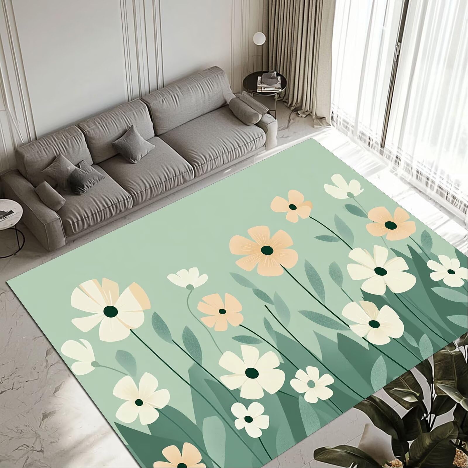Tapis Sage 50x80cm idéal pour décorer une chambre ou un bureau