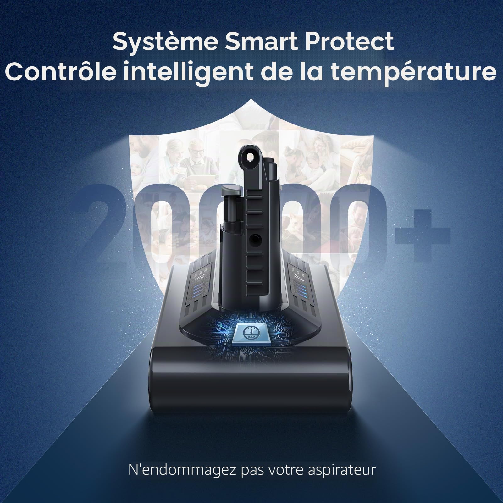 Keenstone 8000mAh Batterie pour Dyson V10 SV12 Animal Absolute Motorhead Parquet Fluffy Total Clean SV27 Cyclone Aspirateur sans Fil