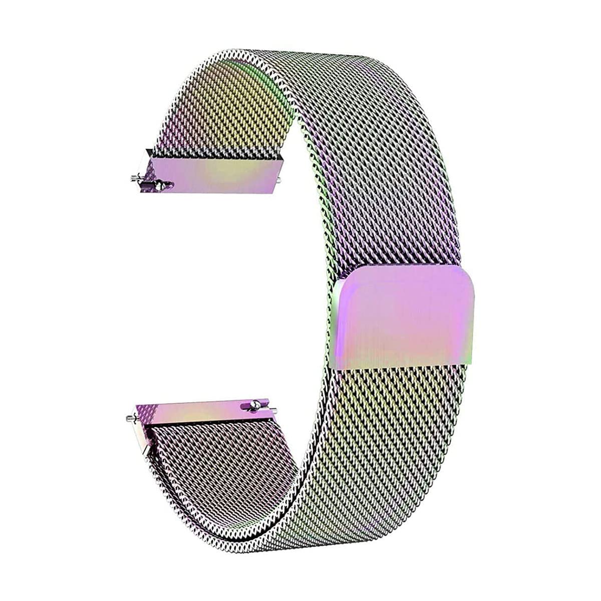 LIRAMARK Quick Release Stainless Steel Smart Watch Band/Magnetic Loop Metal Chain Watch Strap for Smart Watches with 22mm lugs Width (Colorful) (B09RFFVD81) Amazon Price History, Amazon Price Tracker