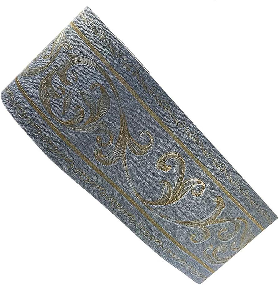 Taamall Simplemuji Black Wood Grain 3D Wallpaper Border Peel & Stick PVC Wall Covering Kitchen Bathroom Bedroom Tiles Decor Sticker,4 Inch By 32.8 Feet 10 Meters