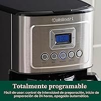 Vista 5 de Cuisinart - Cafetera programable de 12 tazas con jarra térmica DCC-3400P1, acero inoxidable