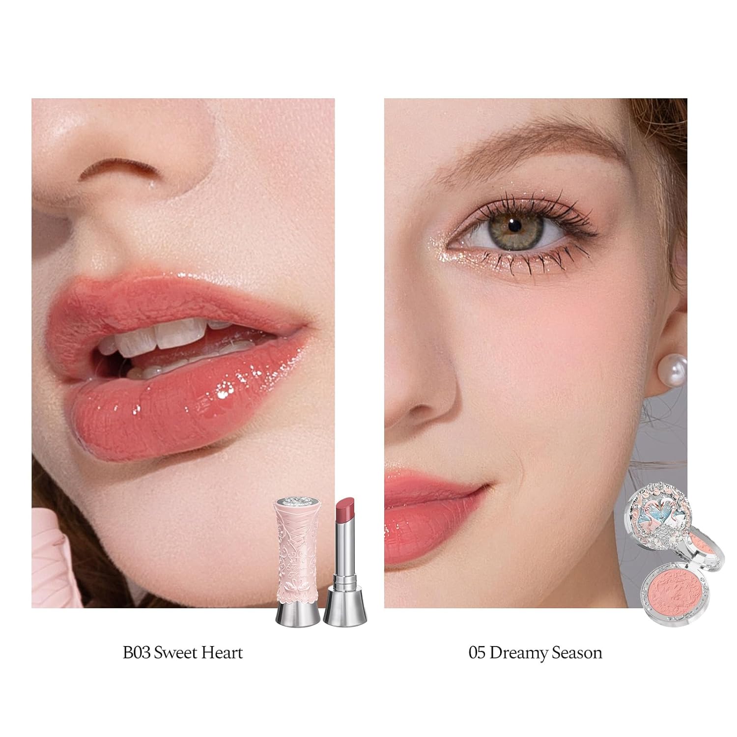 Flower Knows Jan-The Resurgence Vault Makeup Box Set,13-Piece Beauty Kit,Includes Make-up Palette,Lipsticks,Blush,Hair Clip,Mirror,Perfect Perfect New Year,Valentine,Make Up Gift for Women & Girls - Image 4