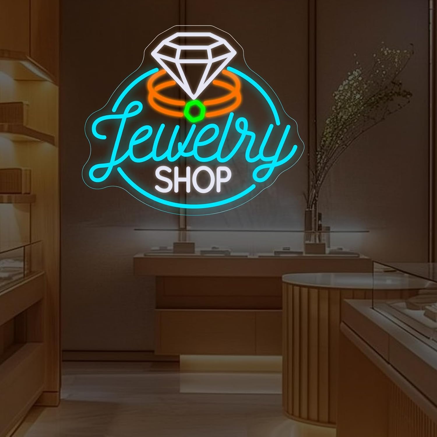 Jewelry Shop Neon Sign for Boutique Store Gem Display Luxury Wall Decor image 2