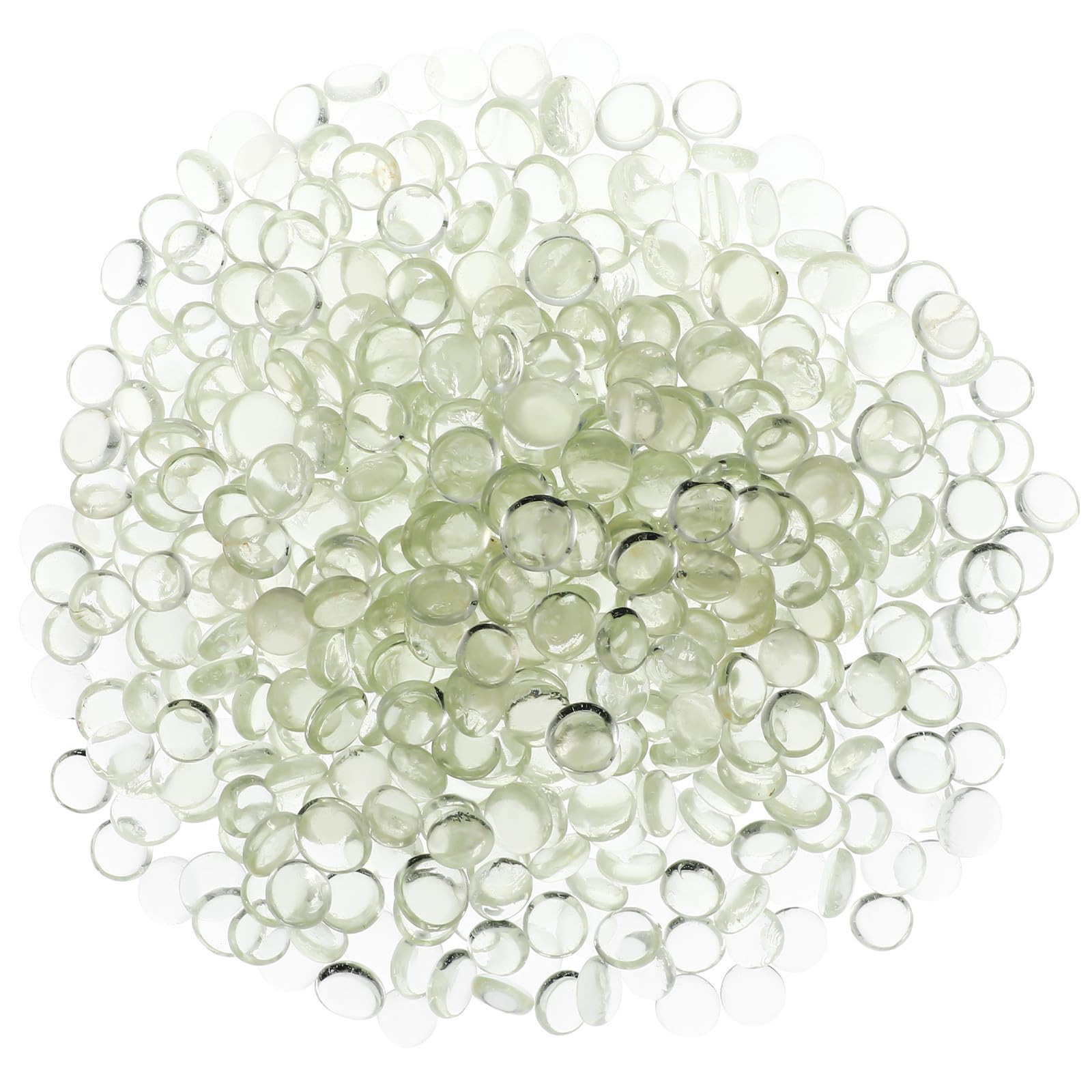 Perles de verre plates transparentes lot de 500 pour décoration de vase