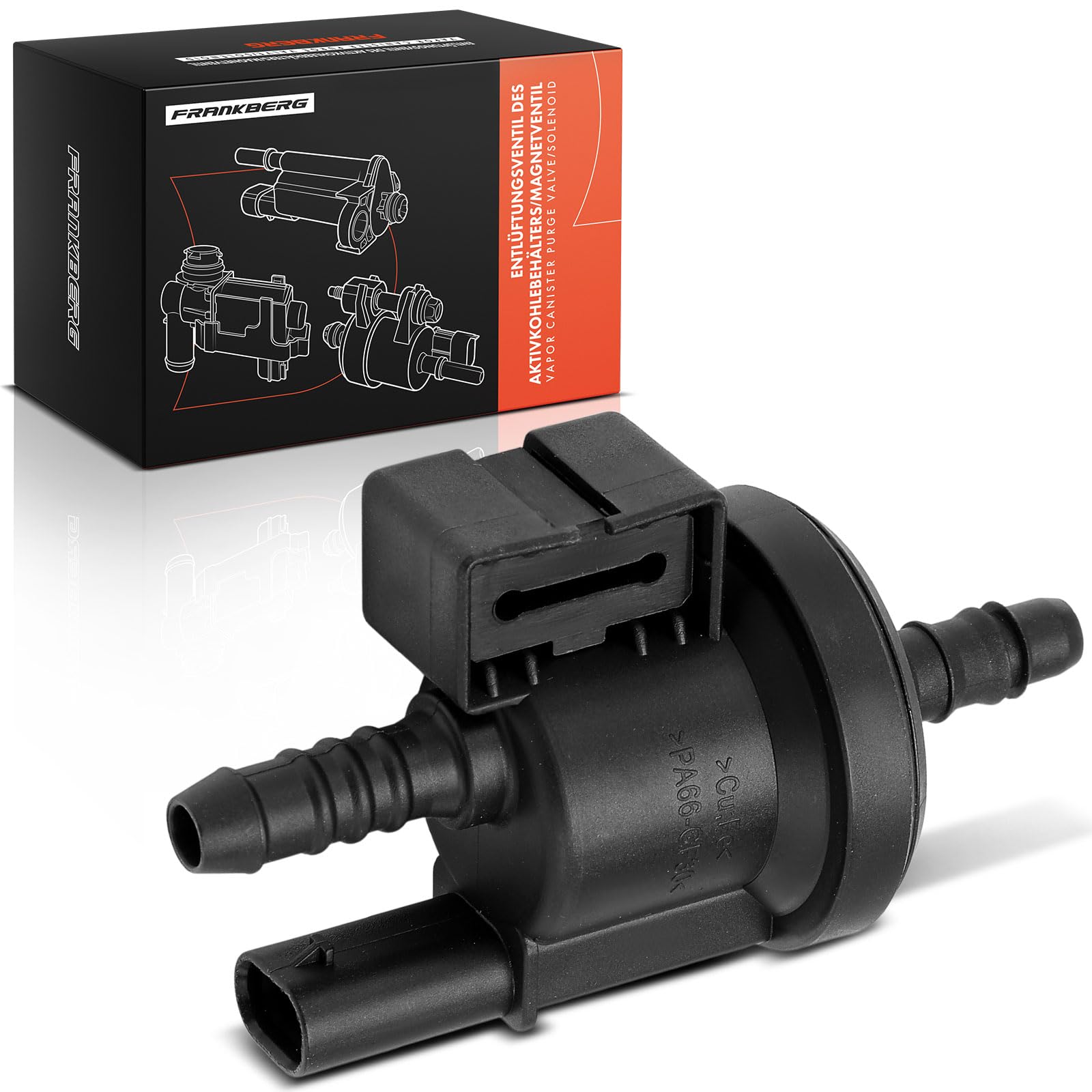 Frankberg Válvula de Ventilación Válvula de Ventilación del depósito 2 Polos Gasolina Compatible con Golf VI 5K1 Passa.t 362 A4 Avant 8K5 Q3 8UB 8UG Octav.i.a II Combi 1Z5 A4 8K2 Replace# 06H906517B