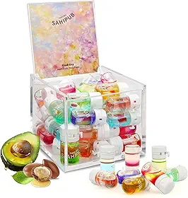 Óleo de perfume de cabelo para mulheres, 40 frascos portáteis com 10 aromas, conjunto de presente de fragrância de cabelo, soro de cabelo 2 em 1 para cabelos secos crespos, leve, não oleoso