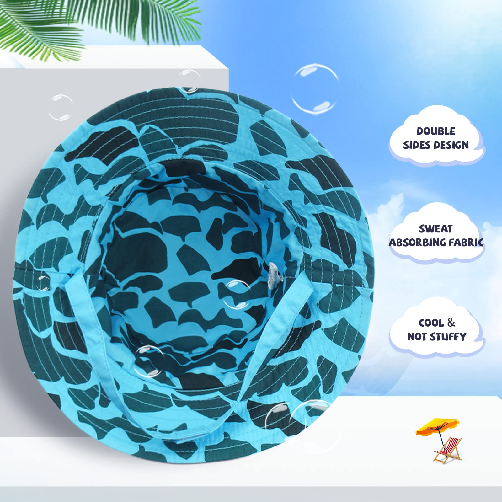 Snapklik.com : XIAOHAWANG Baby Boy Bucket Toddler Kids Sun Hat UPF 50 ...