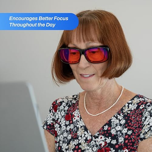 Miniatura 6 de DefenderShield Lentes de bloqueo de luz azul de ajuste prémium  Bloqueo superior del deslumbramiento de la pantalla de la PC y del teléfono celular