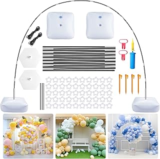 OBOVO Balloon Arch, Reusable and Adjustable Balloon Arch Kit for Wedding, Graduation, Birthday, DIY Party Supplies, Christmas Decorations, 9x10ft