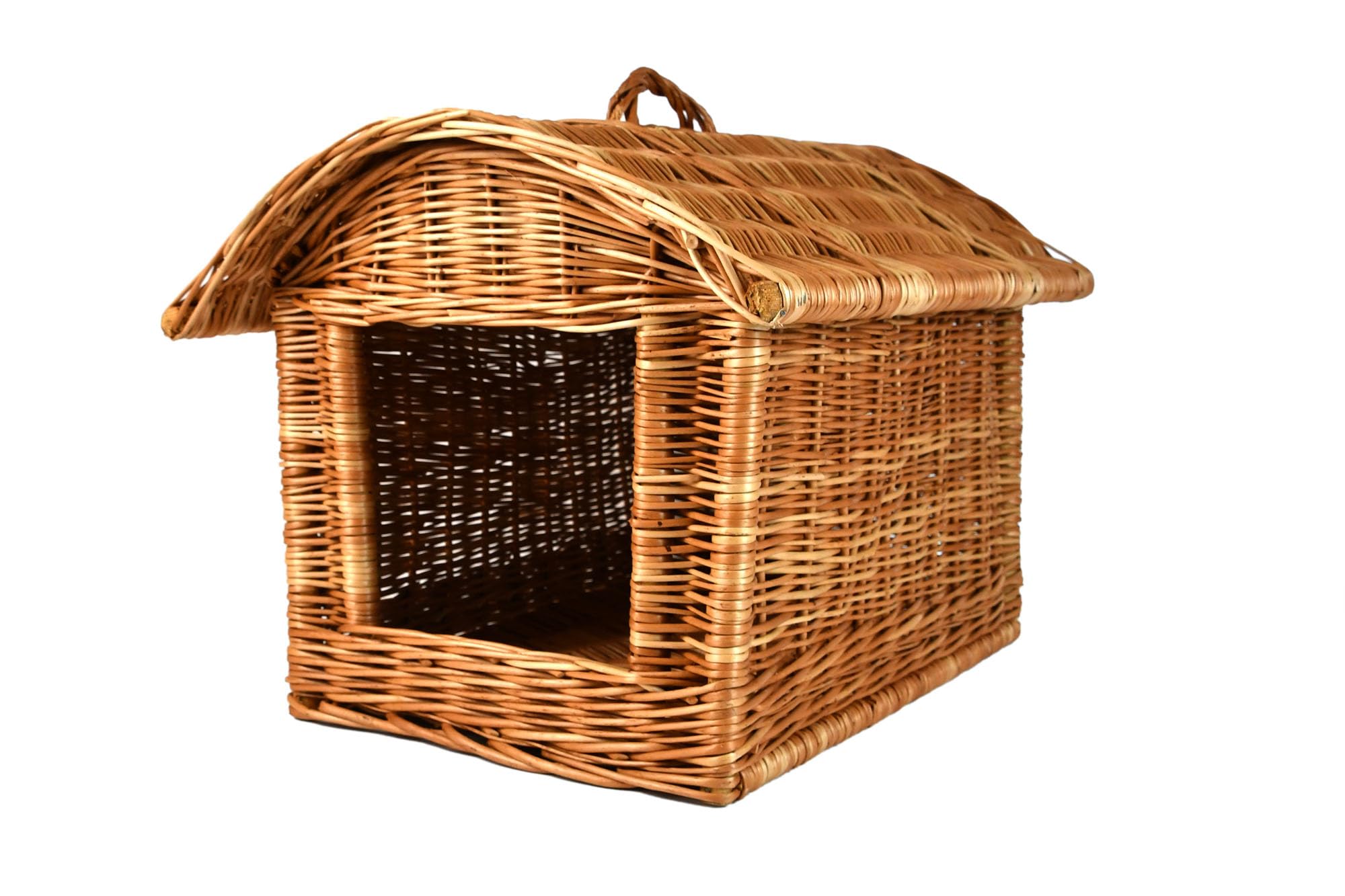 Katzentransportbox Katzen Korbhöhle Katzenhöhle Katzenkorb Hundekorb aus Weide geflochten K5-584