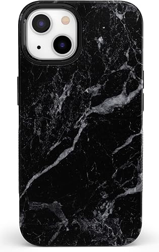 Vista 1115 de Casely Funda para iPhone 13 Compatible con MagSafe Color Splash de medianoche Funda retro abstracta Color de medianoche Splash Abstracto