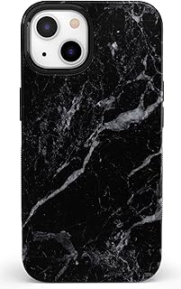 Casely iPhone 13 Case | Black Pearl Marble | Compatible with MagSafe | B...