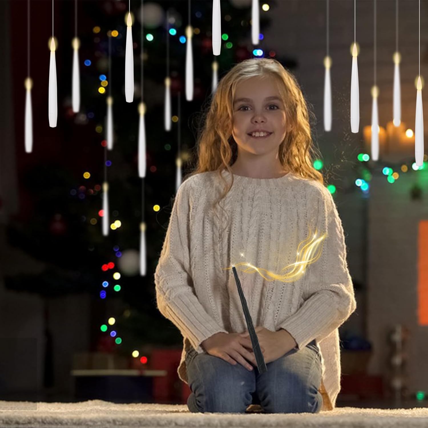 KunSwenn ハンギングフローティングキャンドル