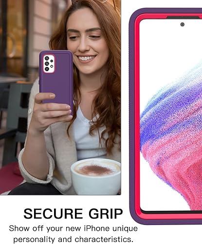 Miniatura 6 de AICase Funda para Galaxy A53 5G, resistente protección contra caídas, cuerpo completo, a prueba de golpes, a prueba de polvo, militar, resistente,