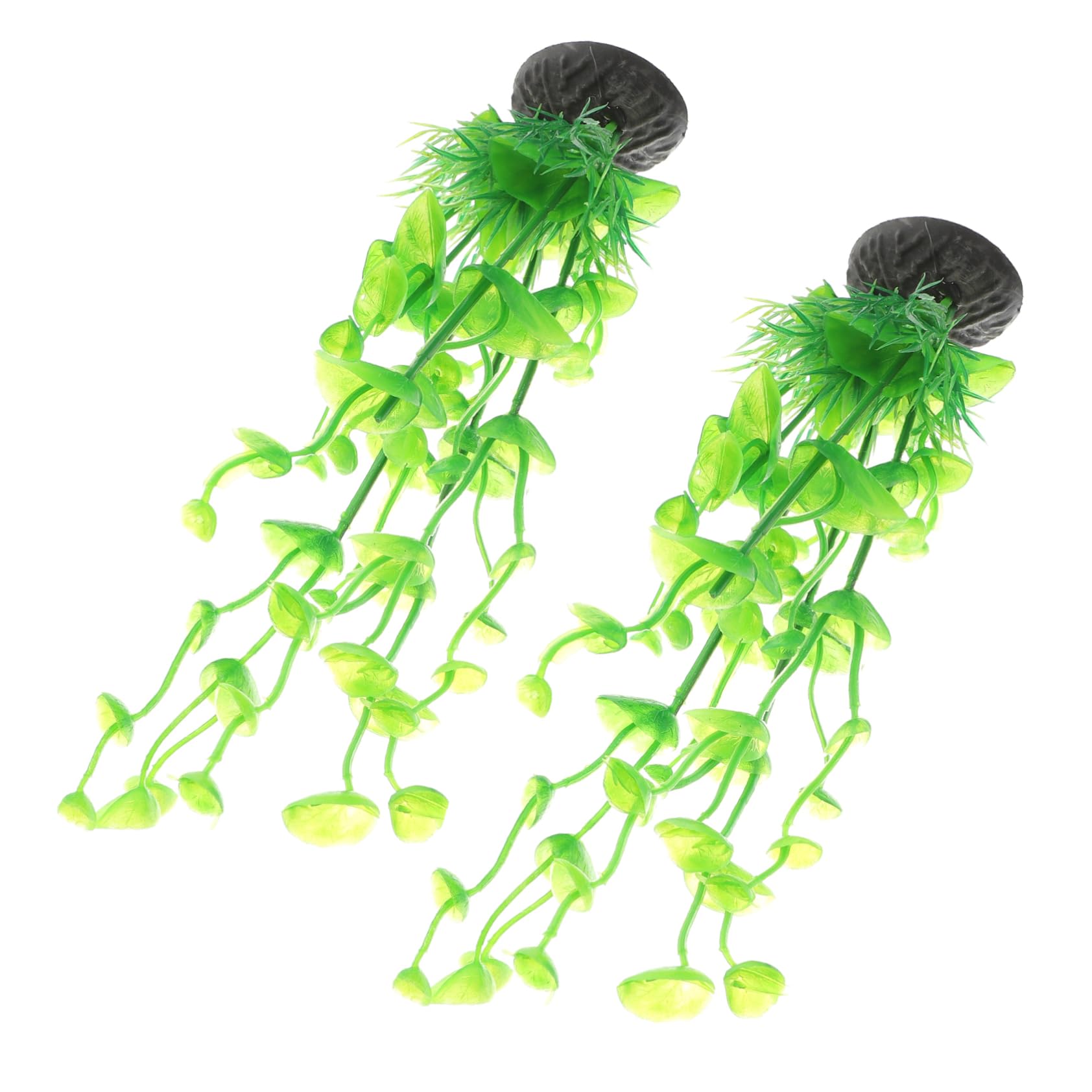 Sosoport 5 Sätze Aquarienlandschaft Aquariengras Wasser- Aquarium Pflanzen Panzer Teich Bausatz Aquariumdekorationen Klein Kleine Pflanzen Aquarienpflanze Betta-Blatt Plastik 2 Stück * 5