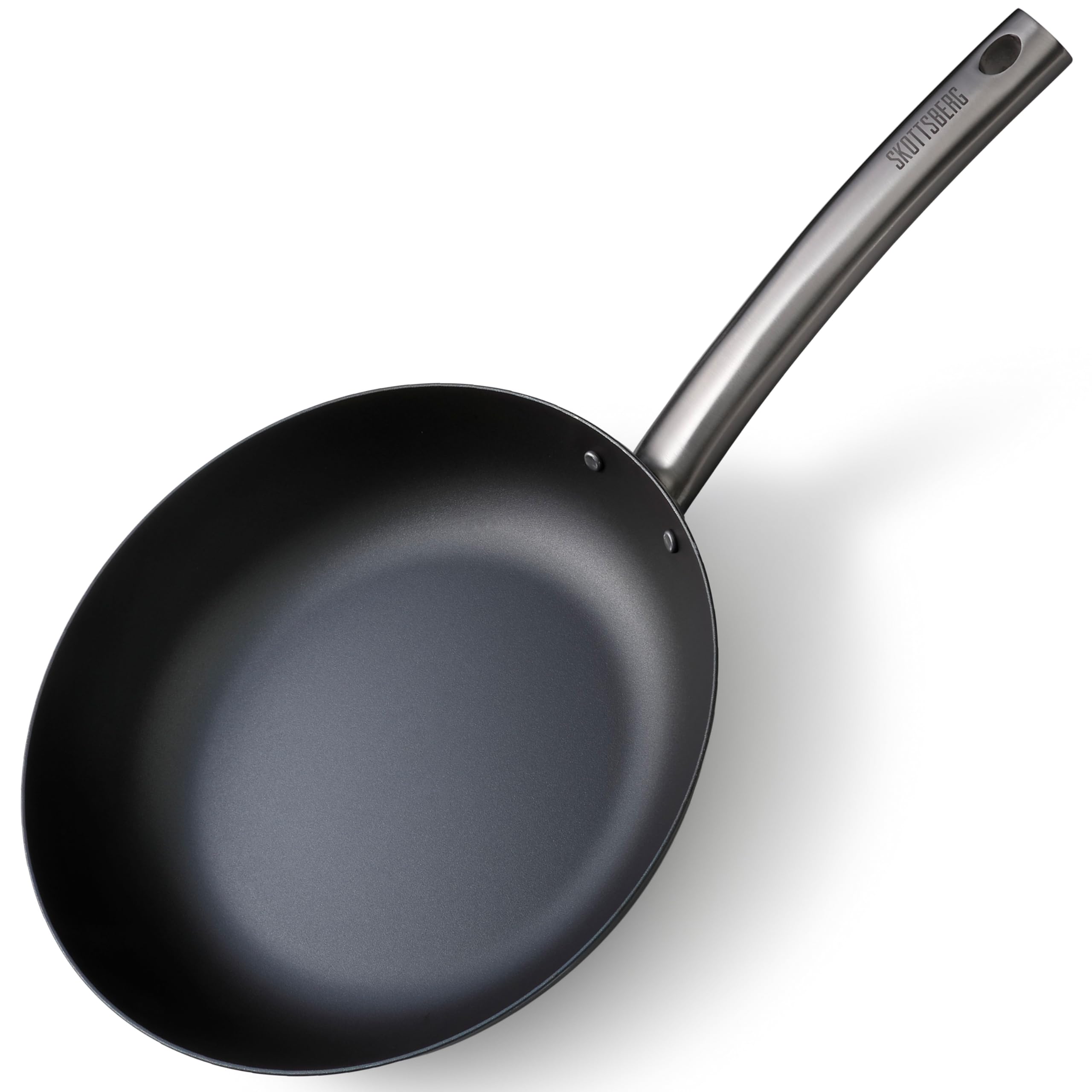 Skottsberg Carbon Steel Frying Pan, Pre-Seasoned (11