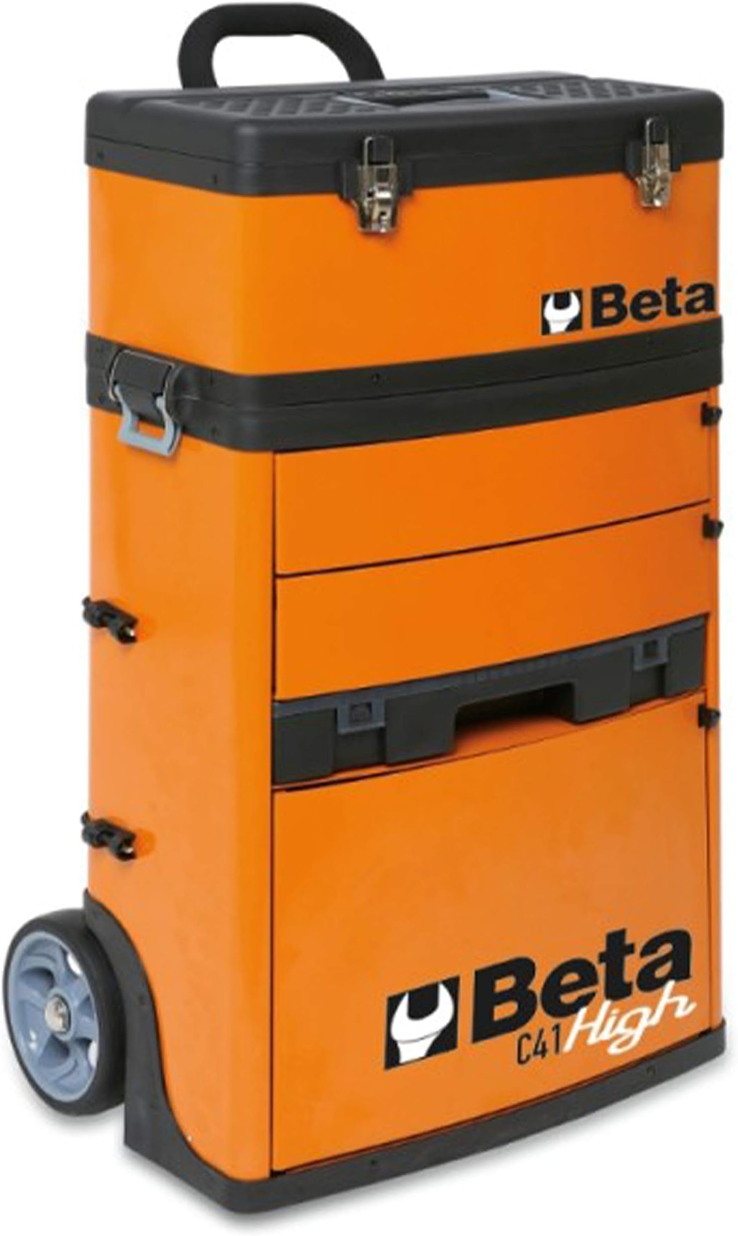 Chariot Porte-outils Pliable Beta C27S-G Gris - 4 Compartiments, Transport Facile, Marque Beta Tools