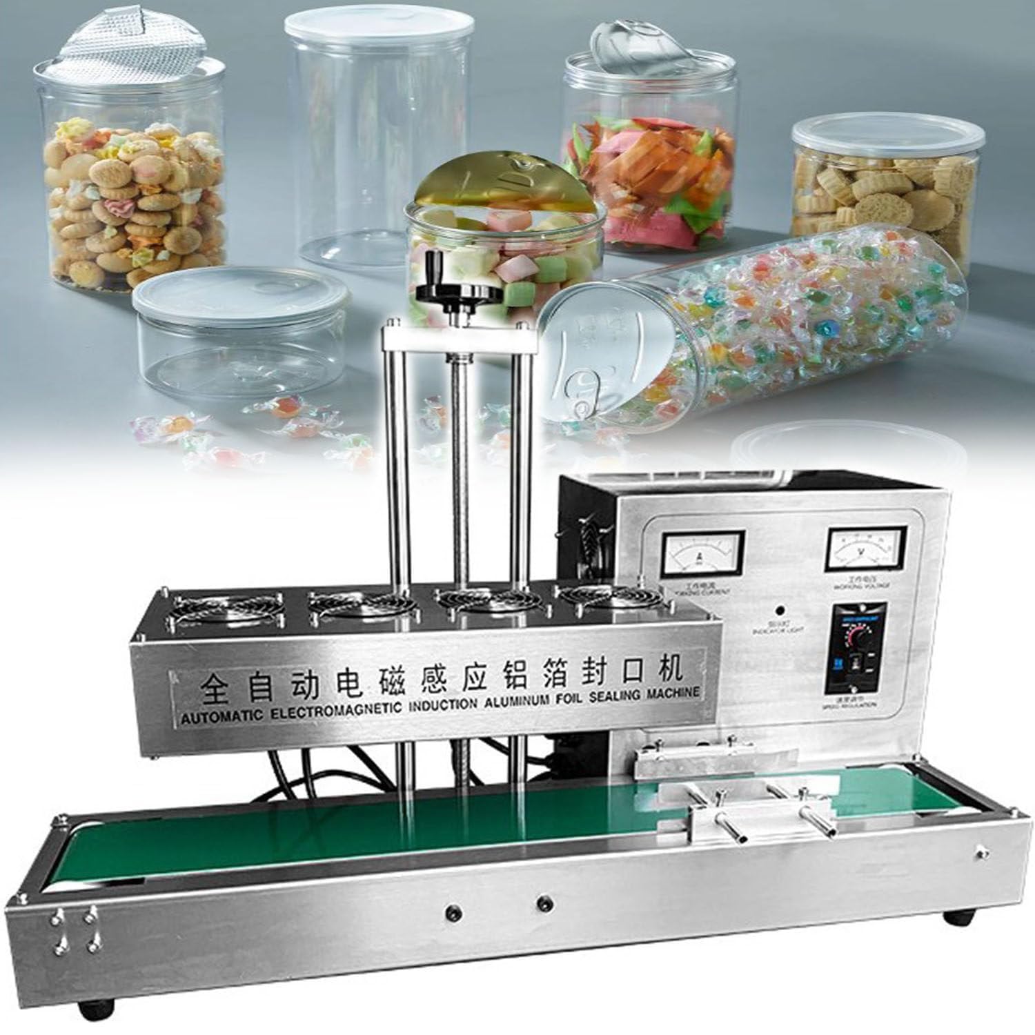 IUokLU Bottle Cap Sealer,Automatic Aluminum Foil Sealing Machine,Electromagnetic Induction Sealing Machine,Suitable For Plastic Bottles Height-85mm