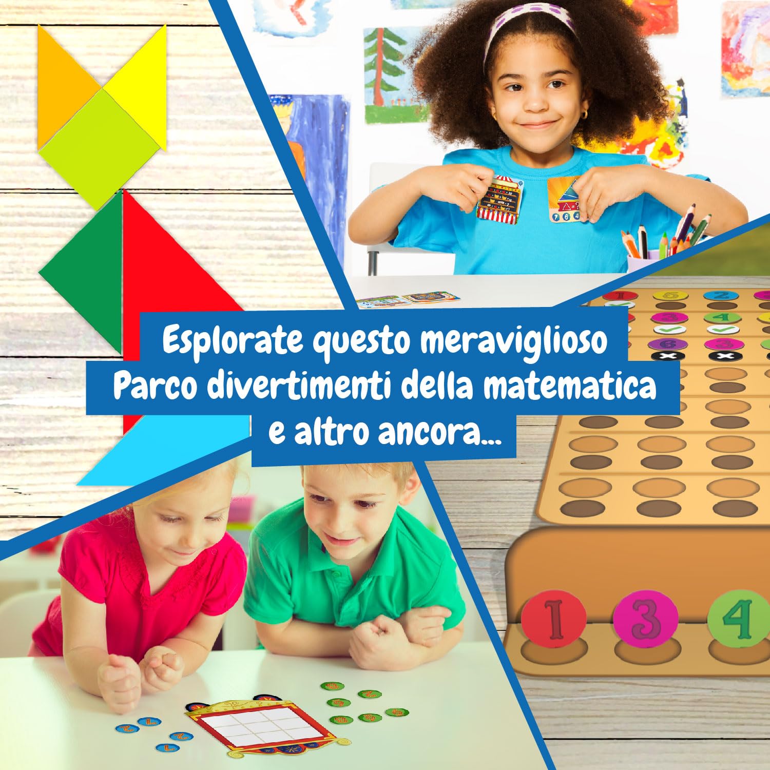 Science4you Sfida Matematica - Giochi Matematici per Bambini, Giochi Educativi Montessori 5 6 7 8+ anni con 12 Sfide di Matematica - Giochi di Società per Bambino e Bambina