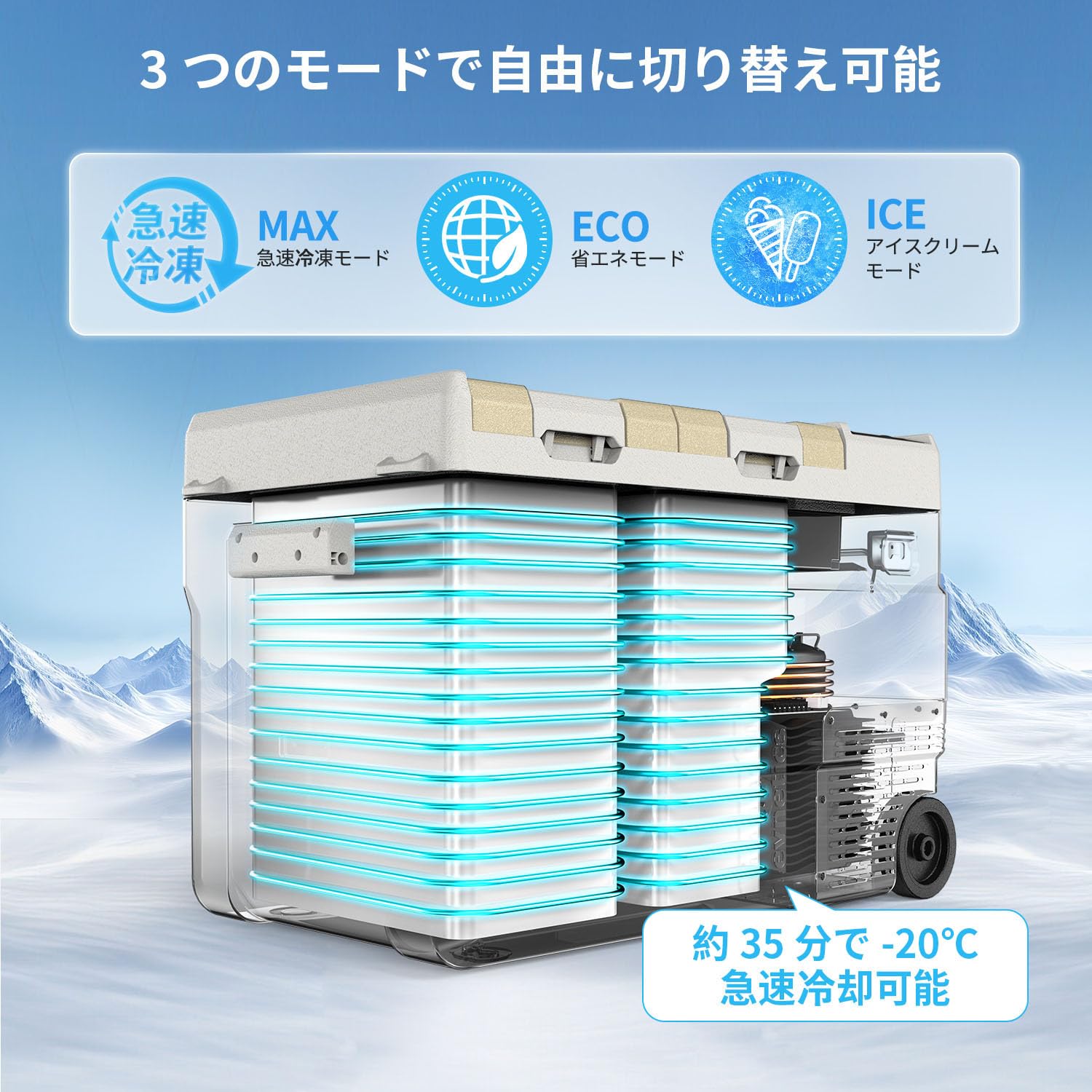 Amazon.co.jp: SAMONIC 車載冷蔵庫 モバイルバッテリー付き 35L -20