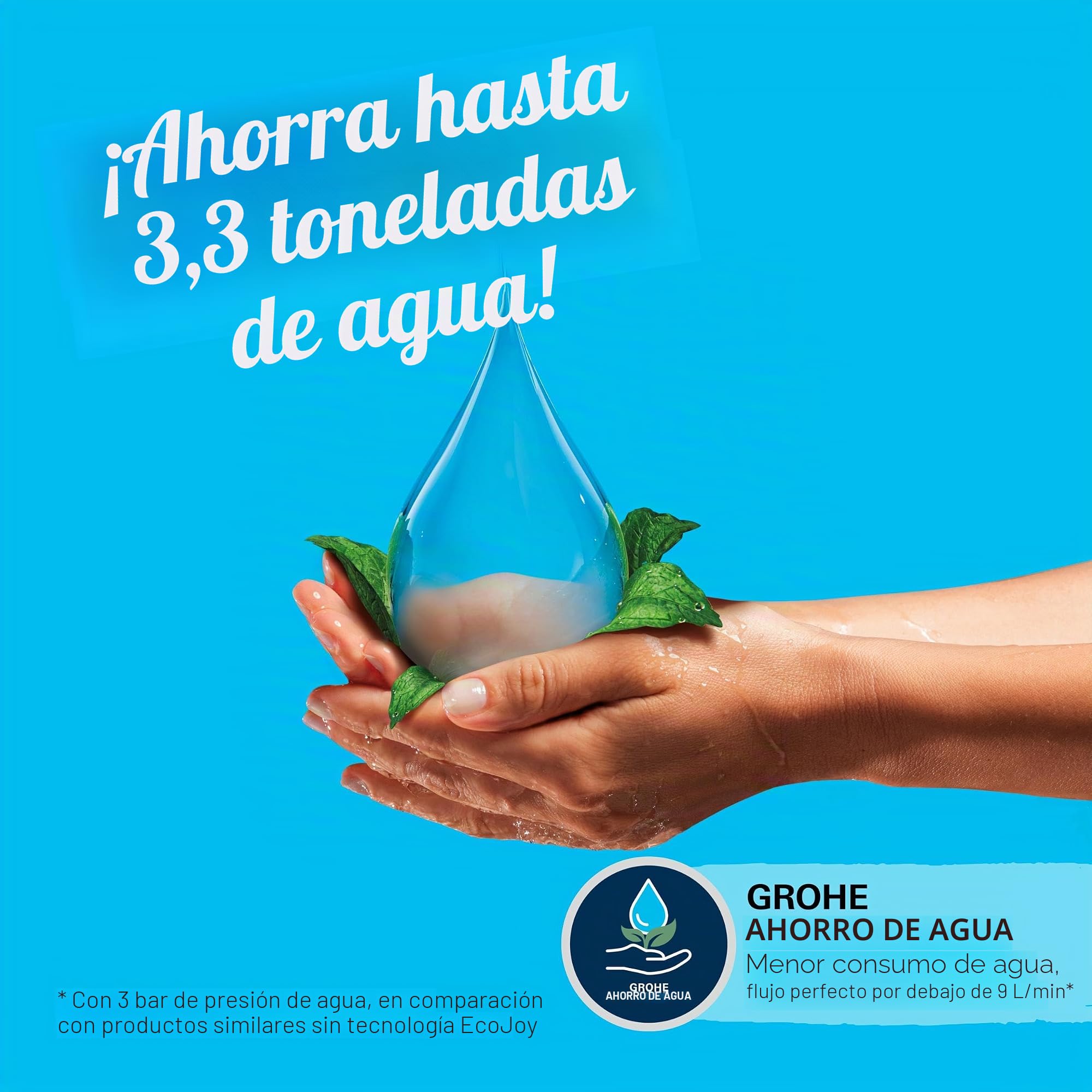 GROHE Juego de barra de ducha Vitalio Start 110 (ahorro de agua, 3 tipos de chorro, duradero, encolar o taladrar), Cromo, 26032001