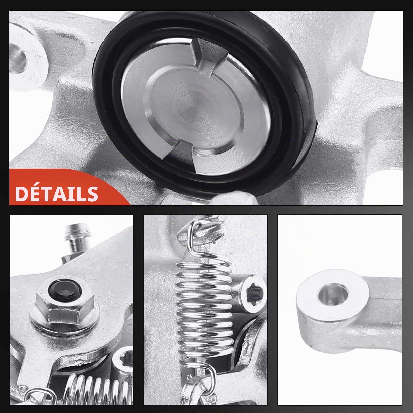 Frankberg Étrier de frein arrière gauche, en aluminium moulé, | Compatible avec: Scénic II JM0/1, Scénic III JZ0/1, Grand Scénic II JM0/1, Grand Scénic III JZ0/1, Fluidité L3