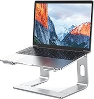 BESIGN LS03 Aluminum Laptop Stand - Ergonomic Detachable Riser for 10-15.6" MacBook Air/Pro, Dell, HP, Lenovo - Silver