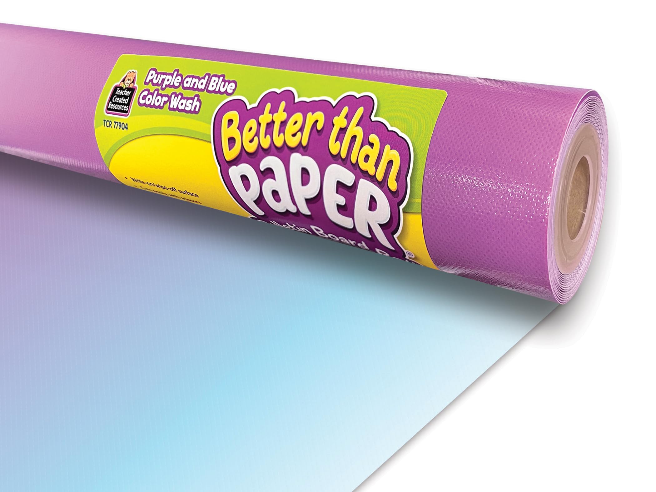 Teacher Created Resources Purple and Blue Color Wash Better Than Paper Bulletin Board Roll
