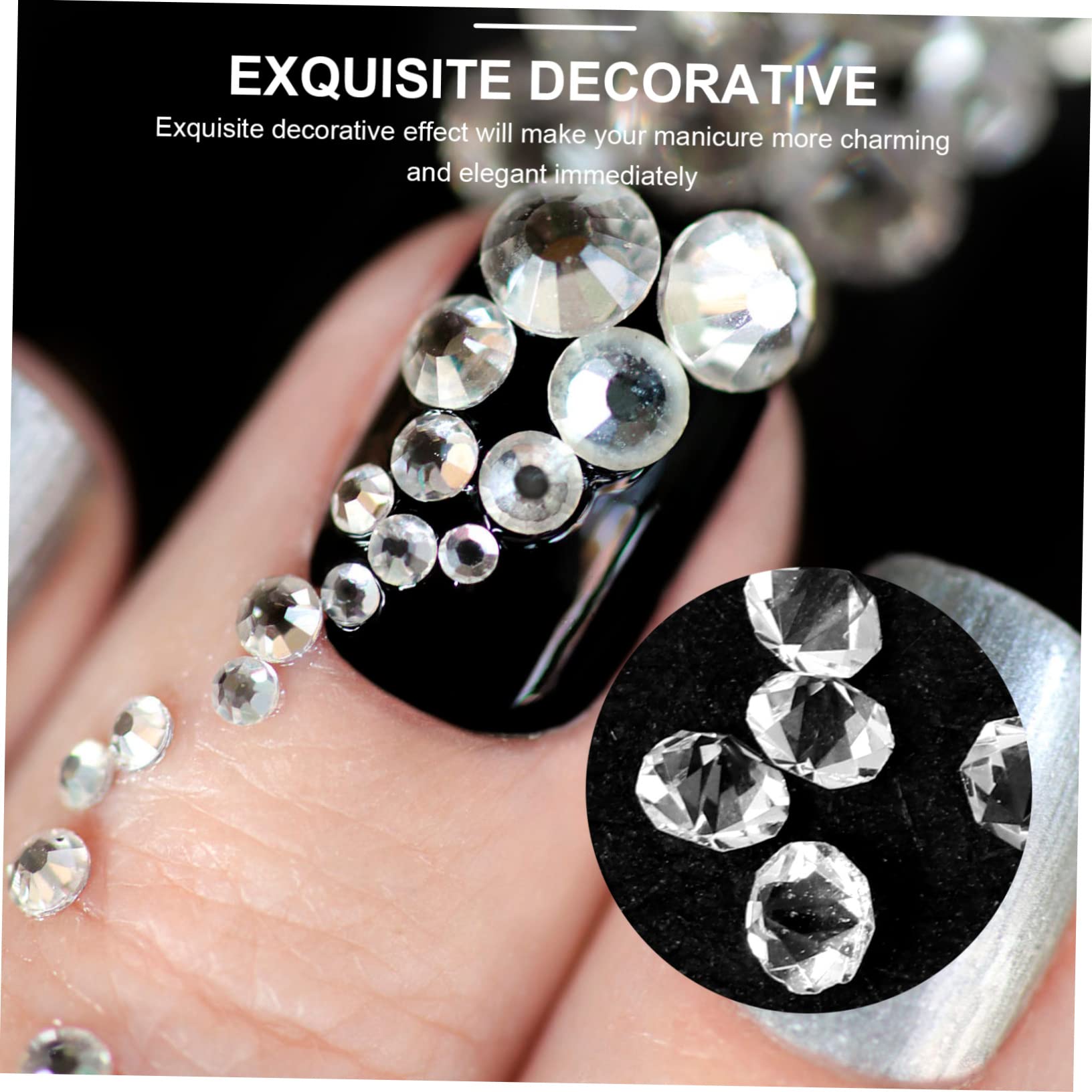 FOMIYES 25 Set Di Decorazioni Per Nail Art Ornamenti in Facili Da Applicare Ciondoli Per Unghie Indossabili Accessori Unici Per Saloni Di Bellezza