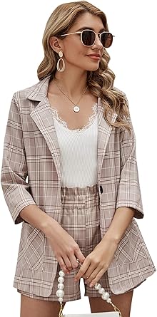 Blazer and shorts set womens Clearance