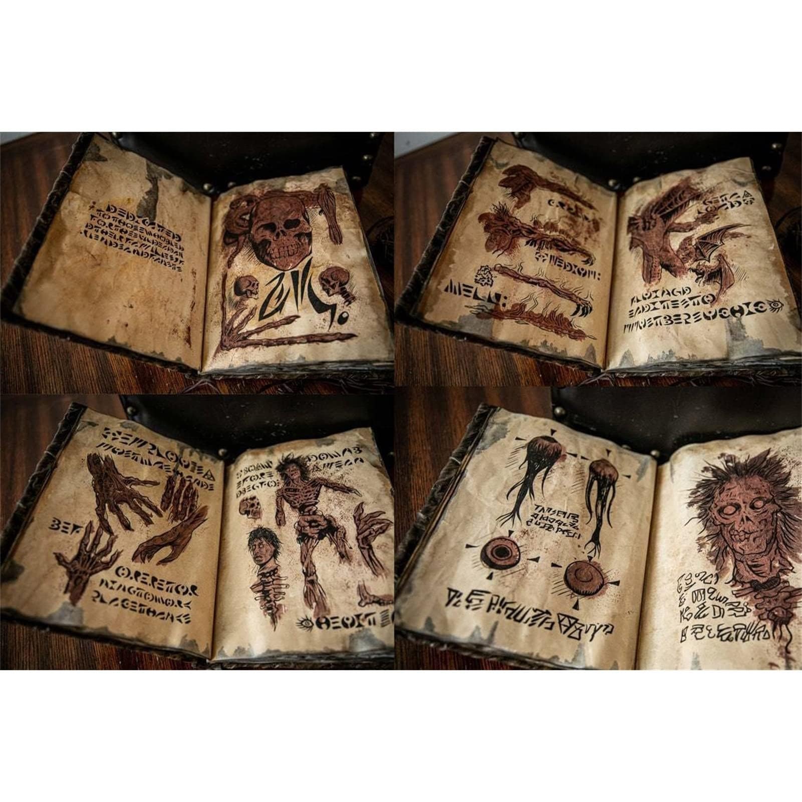 Autentico horror Movie Prop Demon Evil Dead Book Prop – Decorazioni perfette per Halloween per un'atmosfera spettrale