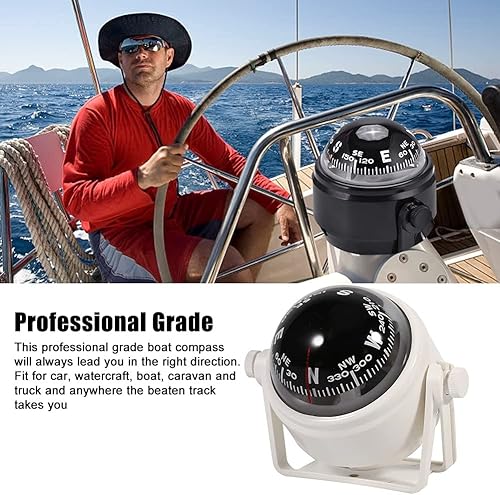 Miniatura 7 de Brújula de navegación electrónica para automóvil, caravana, camión, brújula de tablero de instrumentos, visión nocturna con luz, se adapta a