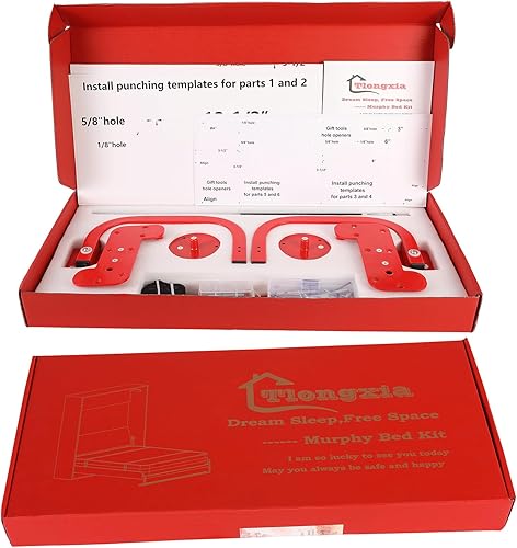 Miniatura 7 de TlongxiaVertical-Full Murphy Bed Hardware with Coarse Gas Bumper Spring Frame Concealed Murphy Bed Kit Mattress for Semi-Automatic Foldable Cabinet