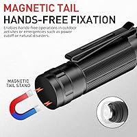 Vista 3 de SuperFire Linterna frontal recargable de 1000 lúmenes, luz impermeable para manos libres con 5 modos y base magnética, regalo para hombres, papás