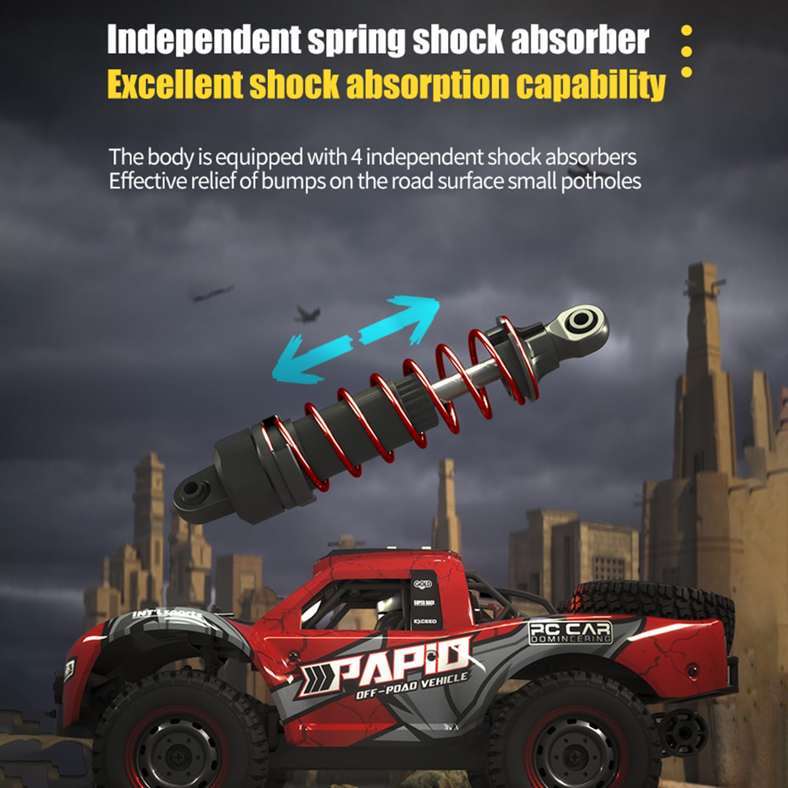 4WDrc リモートコントロール 高速オフロードトラック　GRCカー Amazon.co.jp: 1/16 リモートコントロール高速カー、RC ドリフト