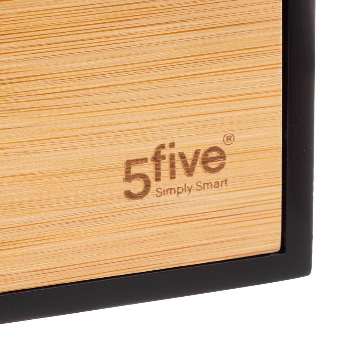 5 five simply smart Prostokątne przechowywanie 3 szuflady Bamboo Black Bava