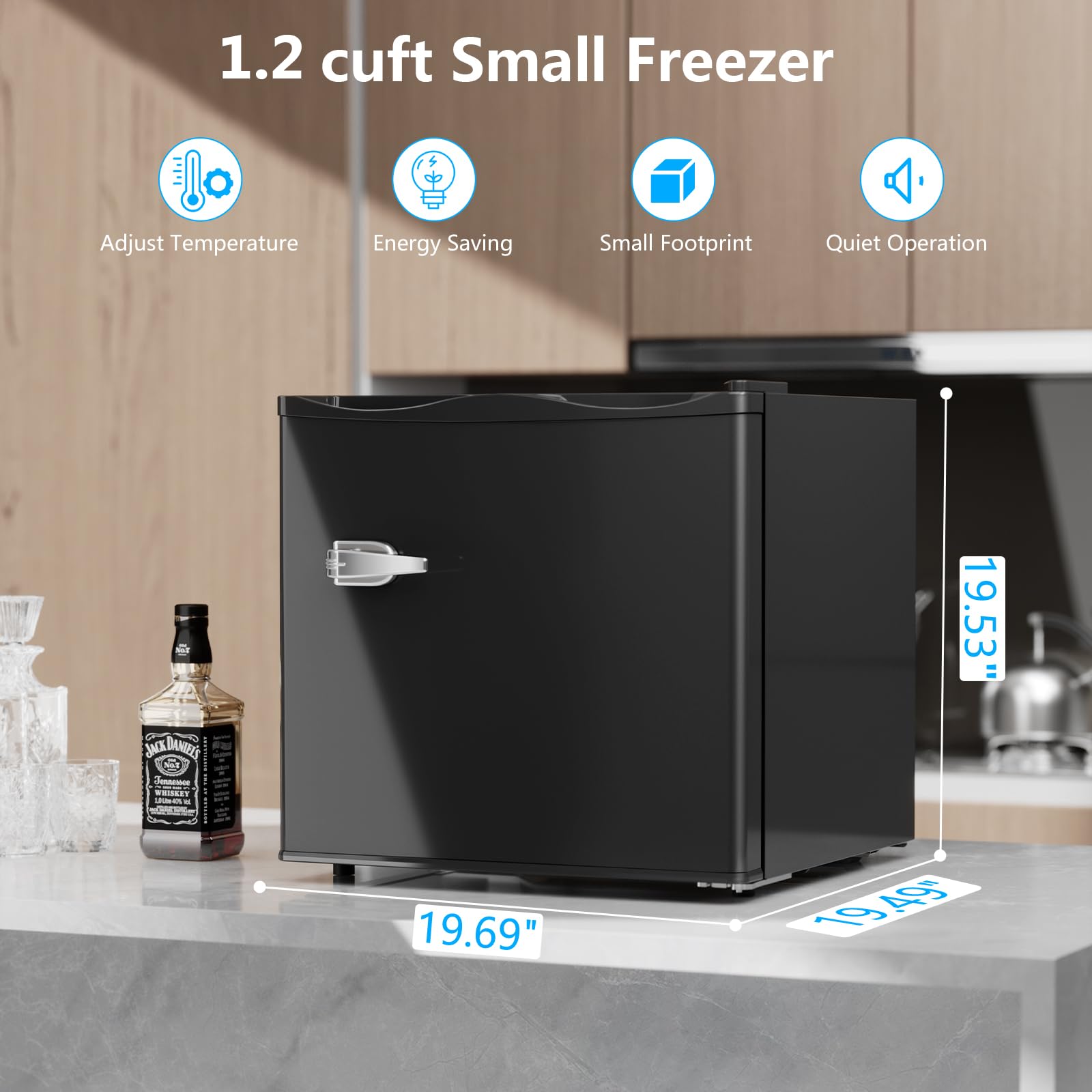 COWSAR 3.0 Cu.Ft Upright Freezer, Compact Freezer, Standing Deep Freezer with Adjustable Thermostat, Removable Shelves & Reversible Door, Fast Cooling for Office,Dorm,Commercial,Silver on Fridge.com